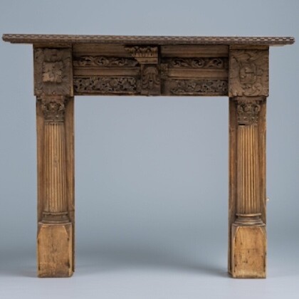 Antique Oak fireplace