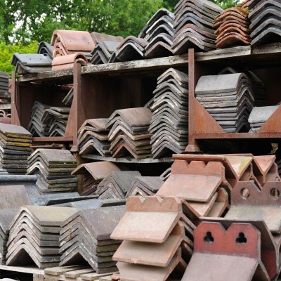 Reclaimed Ridge Tiles At Cawarden Reclaim