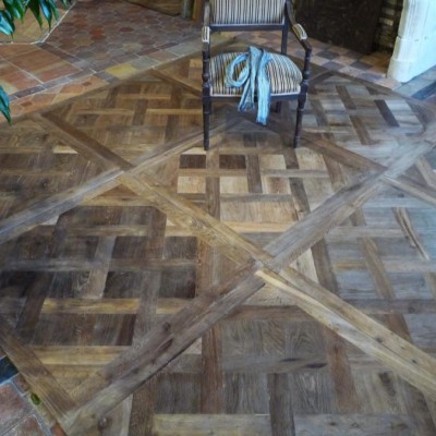 Antique oak Versailles panels