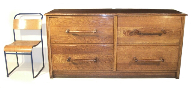 For Sale Large Drapers Haberdashery Oak Chest Drawers 1920 S 30 S