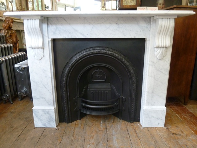 For Sale Victorian Style Carrara Marble Fireplace Surround Salvo UK - Architectural Salvage Reclamation Yards