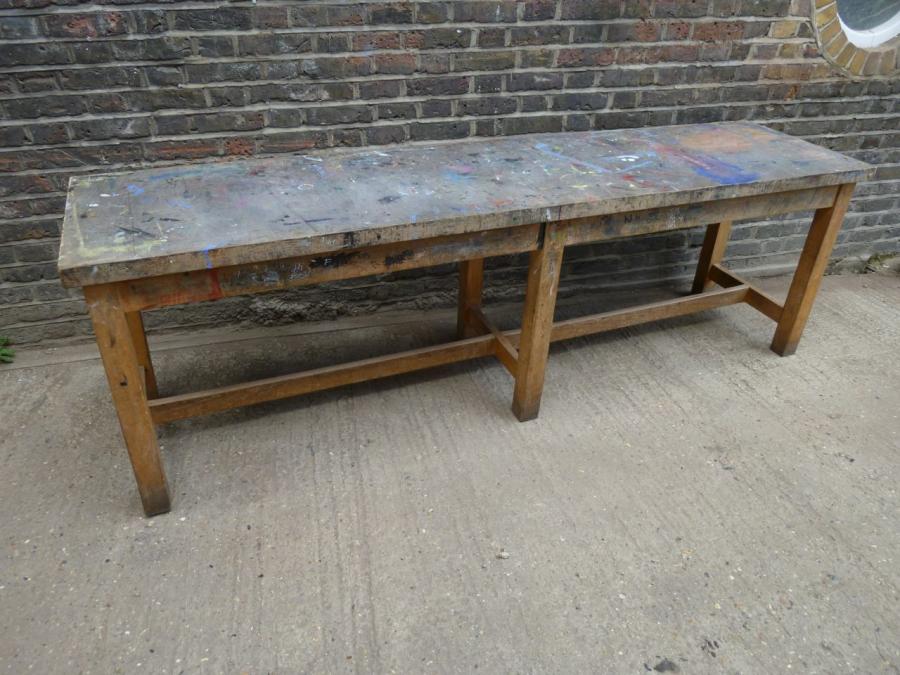 For Sale Beech Work Tables SalvoWEB UK