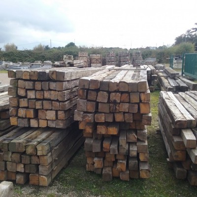 Antique reclaimed oak beams and joists
