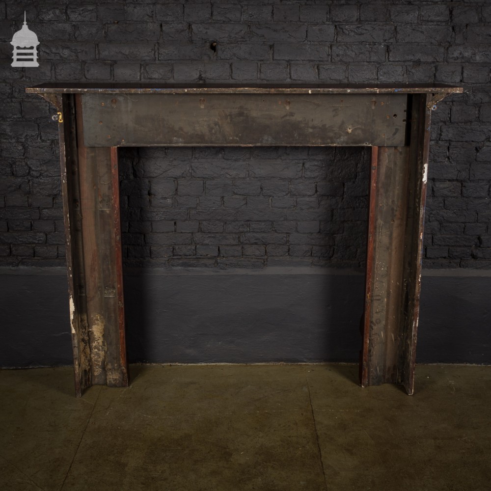 For Sale 19th C Mahogany Fireplace Surround With Octagonal Columns