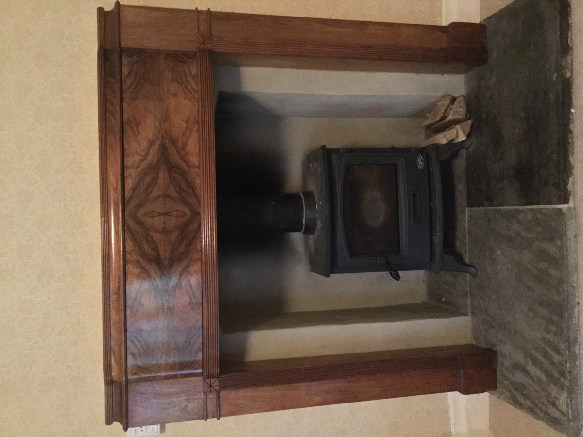 For Sale Art Deco Style Burr Walnut Fireplace Salvoweb Uk