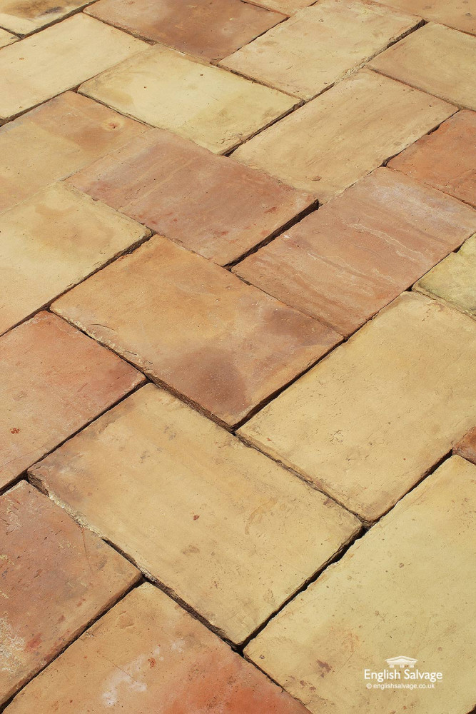 For Sale Reclaimed Old Buff Ceramic Floor Tiles SalvoWEB UK