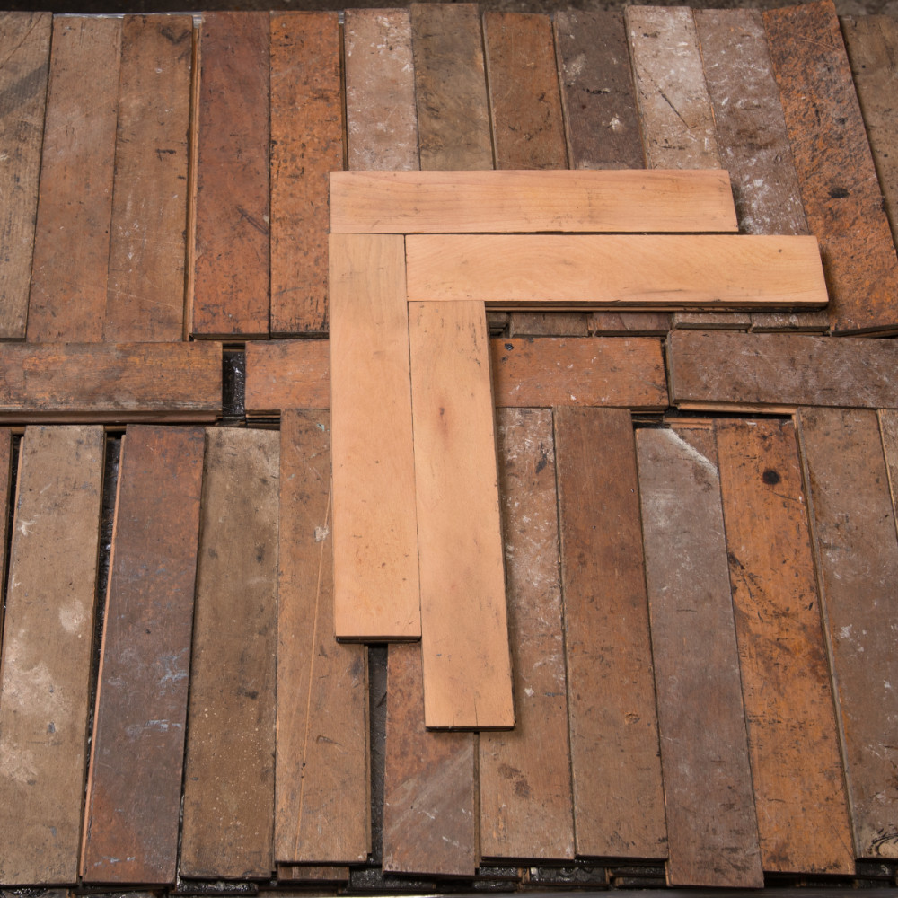 For Sale Antique Reclaimed Beech Parquet Flooring 45m Salvoweb Uk