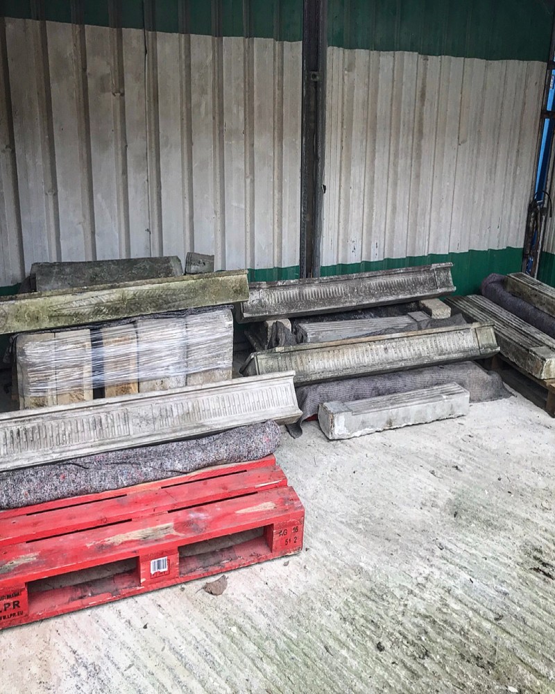 Four Antique French Stone Fireplaces