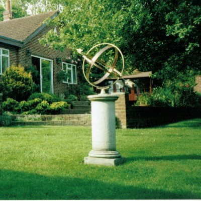 Theft Alert: Brass and Copper Armillary Sphere and 3 piece base