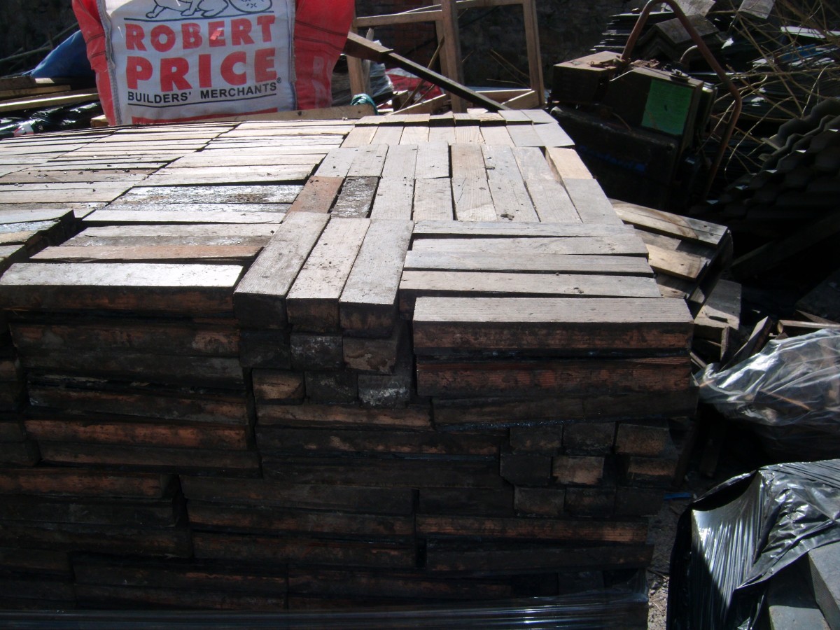 Antique & Reclaimed listings Pitch pine parquet flooring- SalvoWEB UK
