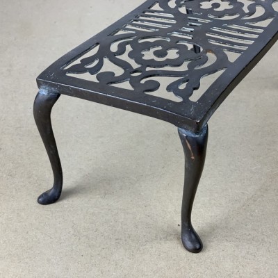 Georgian Decorative Brass Trivet with Cabriole Legs