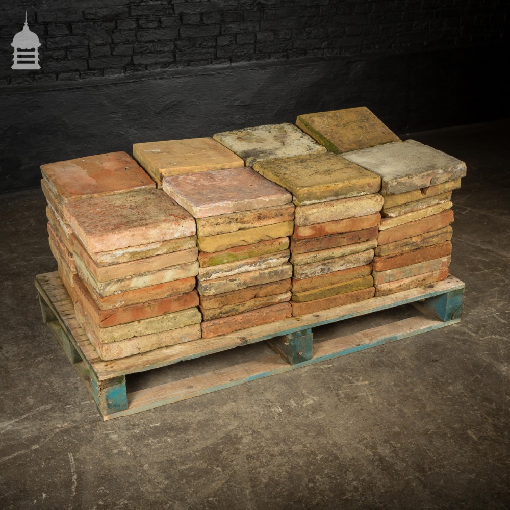 For Sale Batch Of 64 Reclaimed Buff And Orange 12 X12 Pamments
