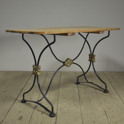 19th Century Iron X-Framed Table