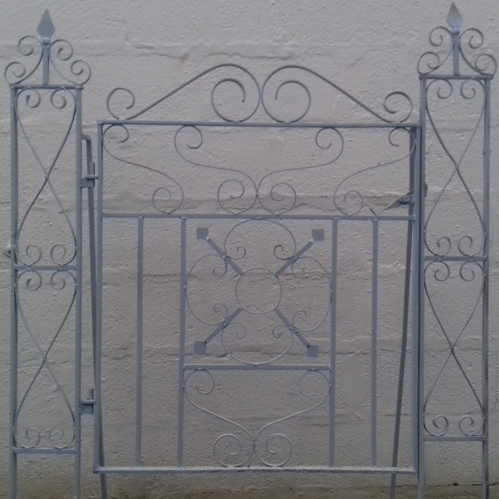 For A Reclaimed Wrought Iron Garden Gate With Posts Salvoweb Uk