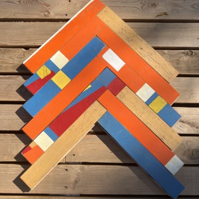 Now £50/m2: CGB406 — Colourful Beech GYM Parquet Flooring (40 × 6 cm)