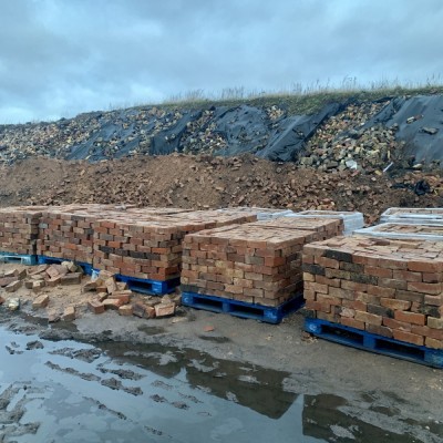 73mm & 75mm Imperial Orange Reclaimed Bricks  – Batch of 55,000 Bricks