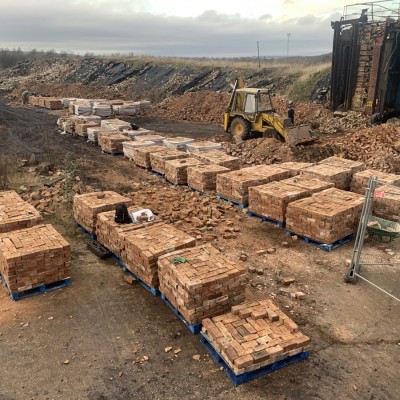 73mm & 75mm Imperial Orange Reclaimed Bricks  – Batch of 55,000 Bricks