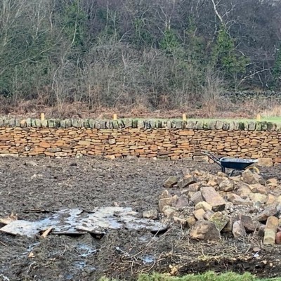 Reclaimed Yorkshire Dry Stone Wall - High Quality Thin Pieces - 200 Ton 