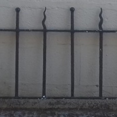 Victorian wrought iron railing.