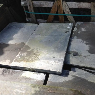 Reclaimed Welsh slate slabs