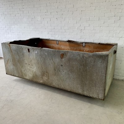 Huge Reclaimed Galvanised Riveted Water Tank Planter