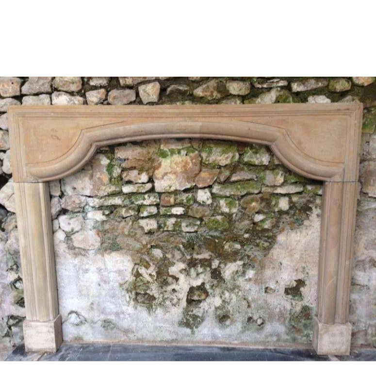 Antique French Stone LXIV Fireplace