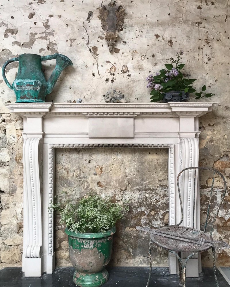 Reclaimed Portland Stone Fireplace In The Late Georgian Style