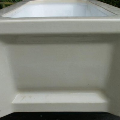 rare one piece art deco ceramic bath