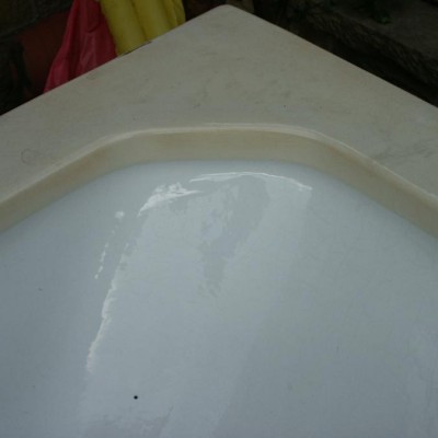 rare one piece art deco ceramic bath