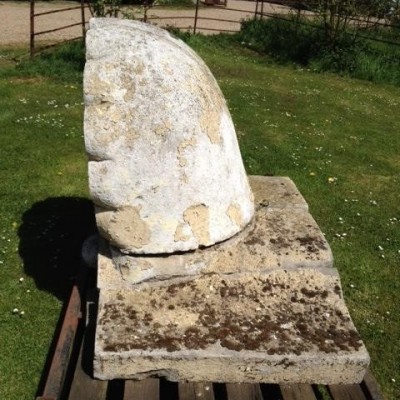 Large Carved Portland Stone Shell