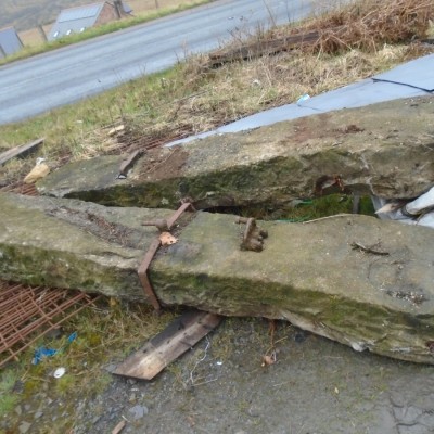 Pair of stone gatepost's  