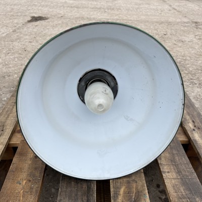 Vintage AEI Lamp and Lighting Co. Green Enamel Industrial Pendants Lamp - 16”