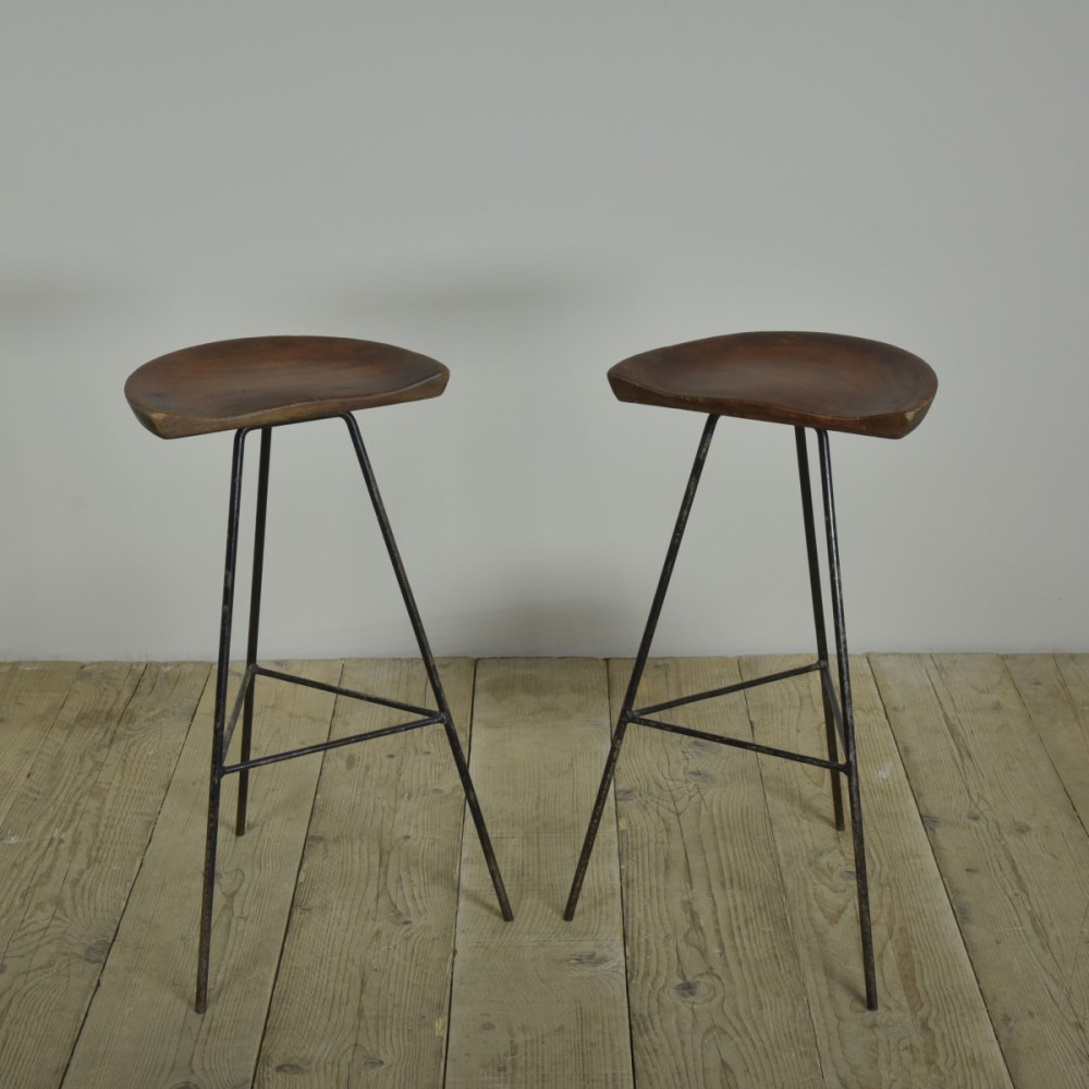 Pair Tall Stools