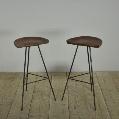 Pair Tall Stools