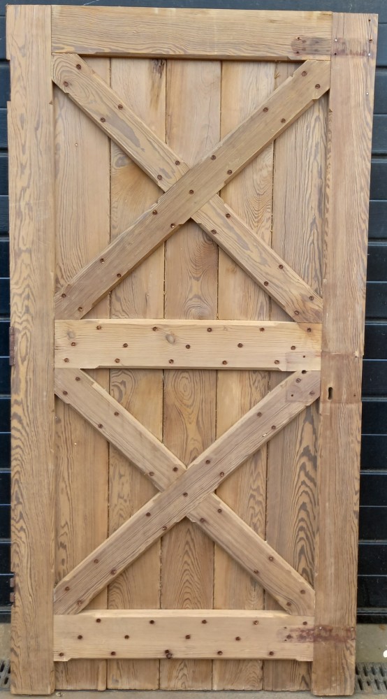 Antique & Reclaimed listings Victorian framed ledged pitch pine door