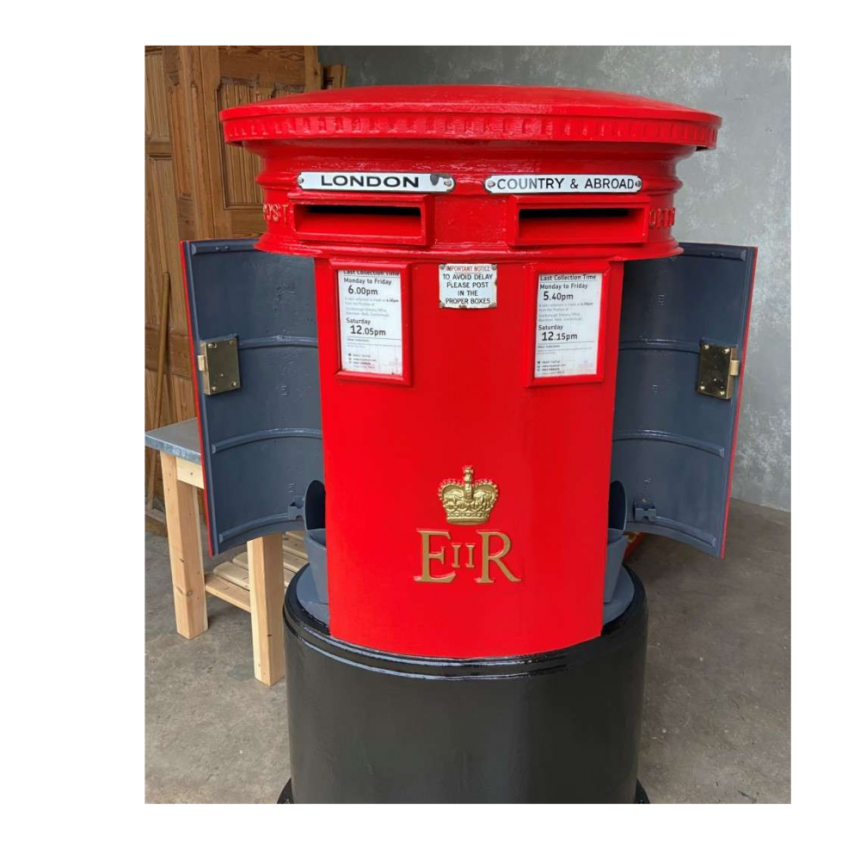 Antique & Reclaimed Post Office Original Genuine ER II Double Cast Iron ...