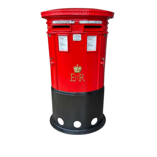 Antique & Reclaimed Post Office Original Genuine ER II Double Cast Iron ...