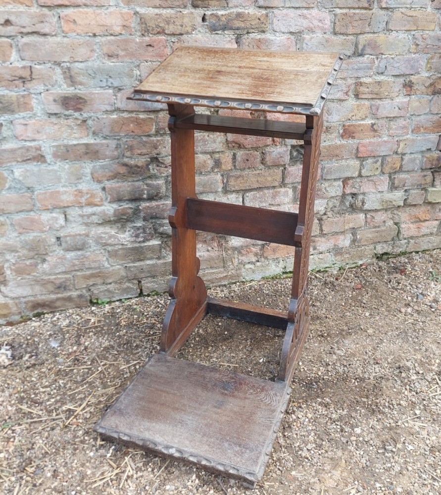 Antique & Reclaimed listings Antique Oak Lectern/ Prayer Stand SalvoWEB UK