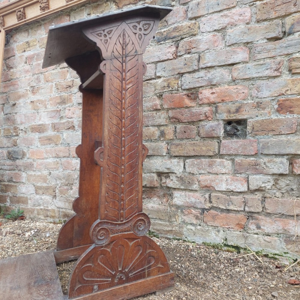 Antique & Reclaimed listings Antique Oak Lectern/ Prayer Stand SalvoWEB UK