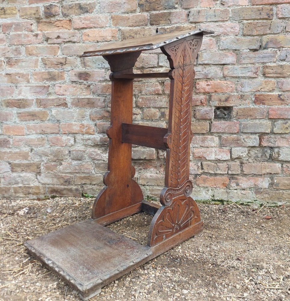 Antique & Reclaimed listings Antique Oak Lectern/ Prayer Stand SalvoWEB UK