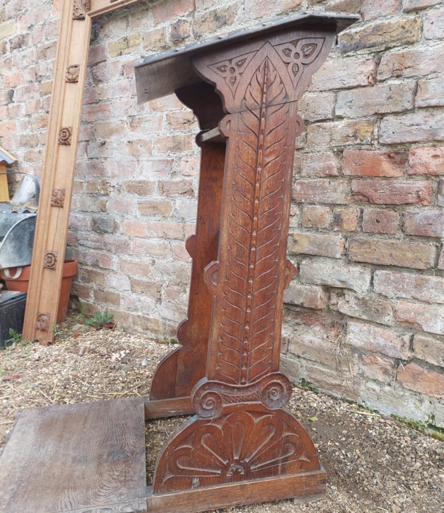 Antique & Reclaimed listings Antique Oak Lectern/ Prayer Stand SalvoWEB UK