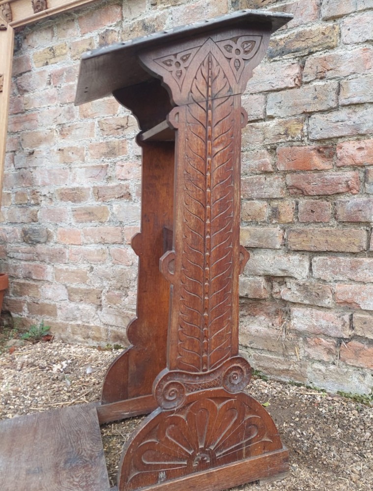 Antique & Reclaimed listings Antique Oak Lectern/ Prayer Stand SalvoWEB UK