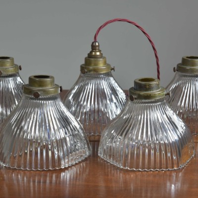 Hexagonal Prismatic Glass Pendant Shades