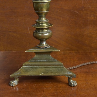 Paw Footed Brass Lamp