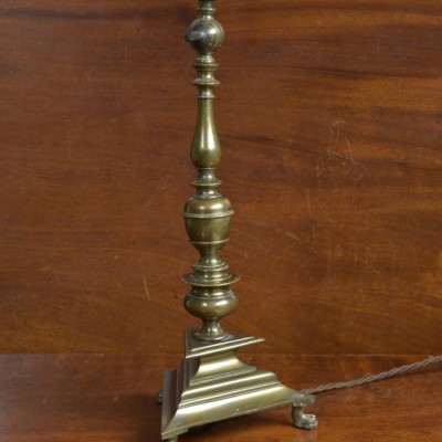 Paw Footed Brass Lamp
