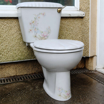 Balterley Shell toilet with Satsuma design and other floral patterns 1980s/1990s