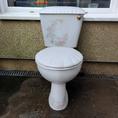 Balterley Shell toilet with Satsuma design and other floral patterns 1980s/1990s