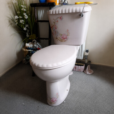 Balterley Shell toilet with Satsuma design and other floral patterns 1980s/1990s