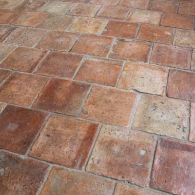 Antique French Terra Cotta Tiles 16×16cm