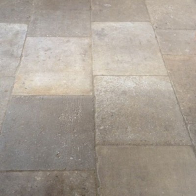 French antique Grey Barr reclaimed flagstones
